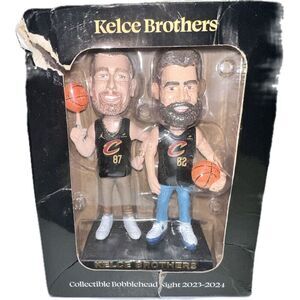 Kelce Brothers-Travis & Jason Bobblehead Cleveland Cavaliers 2024 - Damaged Box‎